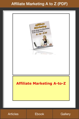 Affiliate Marketing A to Z - Easy Step to Maximize Your Potential On Affiliate Marketing screenshot 3