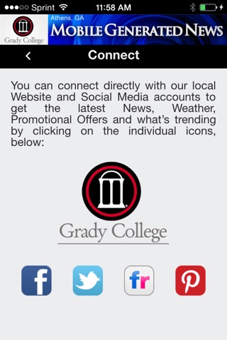 Grady College Mobile Generated News® screenshot 3