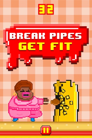 Fat People FREE GAME - Quick Old-School Retro Pixel Art Games screenshot 3