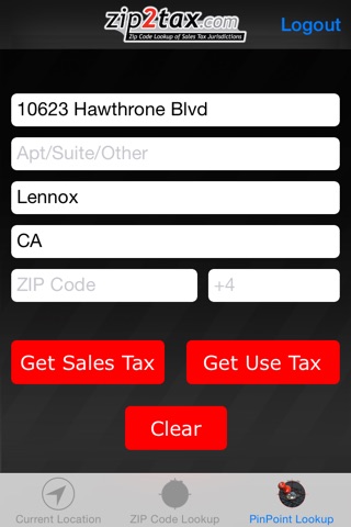 Zip2Tax Sales Tax Calculator screenshot 3