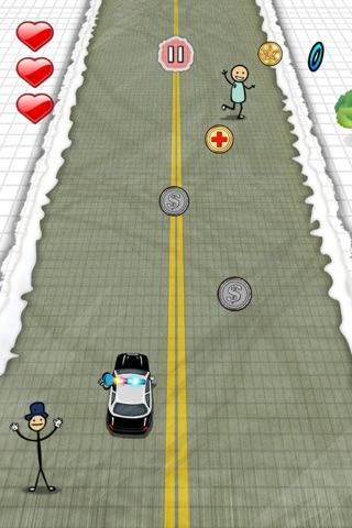 `Stickman Police Car Crime Chase Race: The Doodle Chase Racing Free by Top Crazy Games screenshot 4