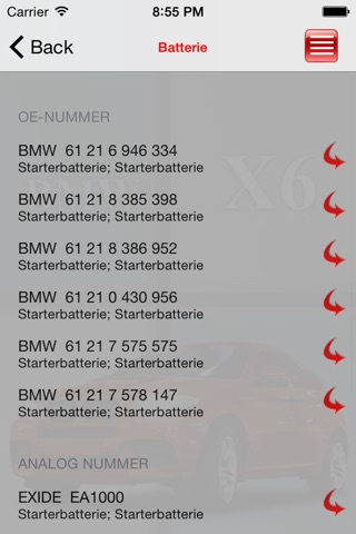 Запчасти для BMW X6 screenshot 4