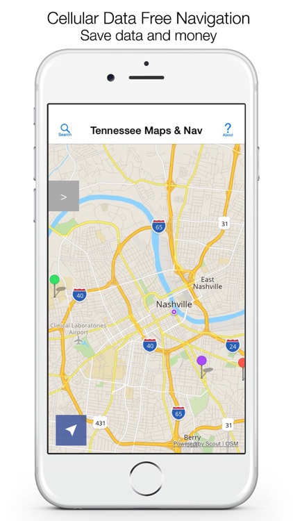 Tennessee Offline Maps & Offline Navigation screenshot-0