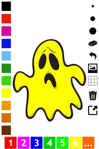 A spooky Halloween coloring book for children screenshot 2