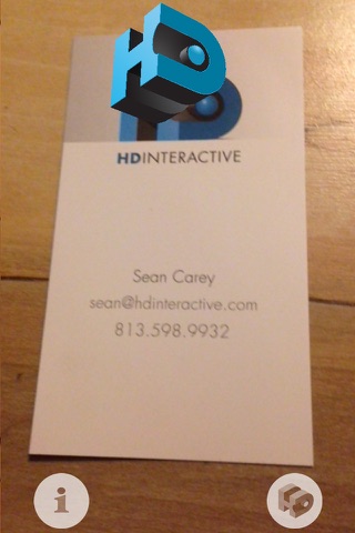 HD Interactive Augmented Reality Business Card screenshot 3