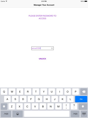 Password Safe 8 for iPad screenshot 2