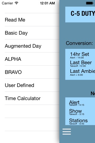 C-5 Duty Day Calc screenshot 3