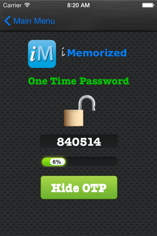 iMemorized App screenshot 2