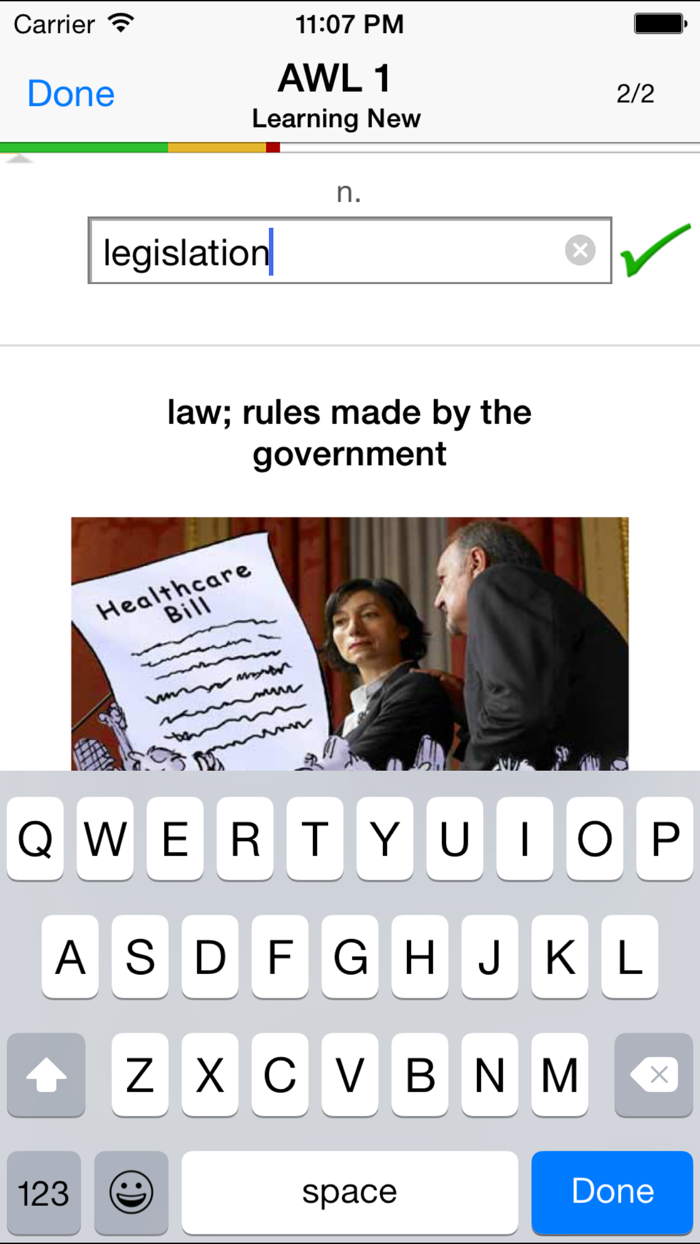 Knowji AWL Academic Word List Audio Visual Vocabulary Flashcards for ESL Students, and IELTS / TOEFL Exam Takers