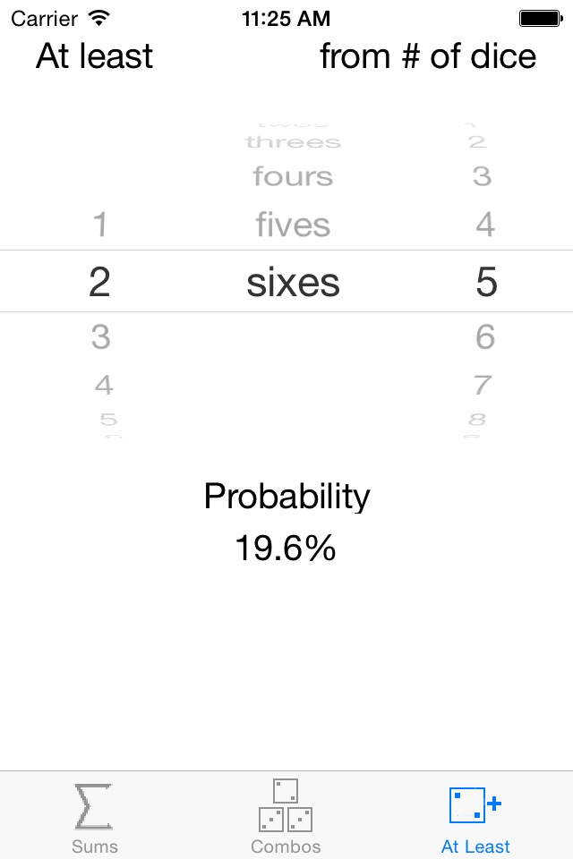 Dice Probability screenshot 3