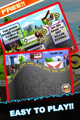 Supercross Motorcycle Stunt Race - Dirt Bike Extreme Stadium Madness FREE screenshot 3