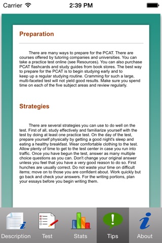 PCAT Tests screenshot 4