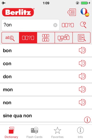 French <-> Spanish Berlitz Basic Talking Dictionary screenshot 2