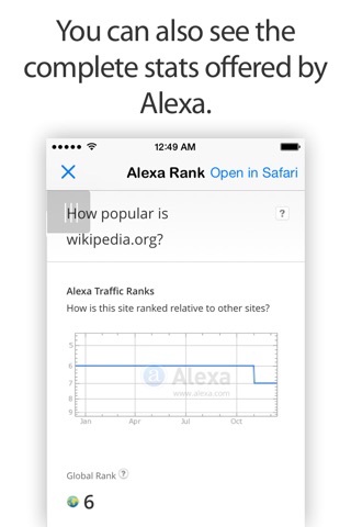 Alexa Rank - App & Safari Extension screenshot 2