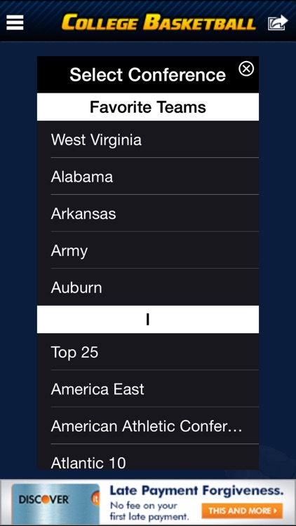 College Basketball Scoreboard