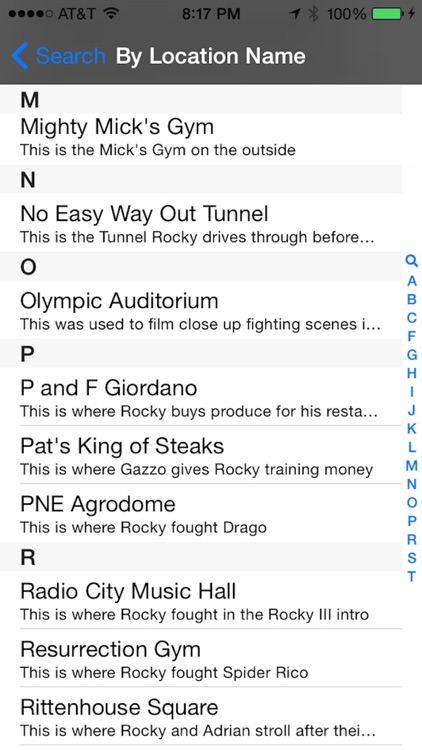 Rocky Finder: Movie Filming Locations