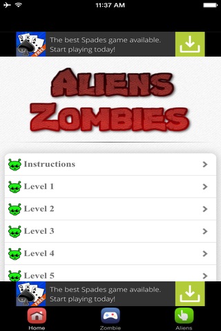 Aliens Destroy Zombie #1 Free Zombie Alien Game screenshot 2