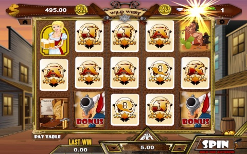 AAA Wild West Girl Gangstar Slots - WIN BIG with FREE Vegas Casino Game Machine on Christmas! screenshot 3