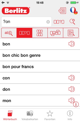 German <-> French Berlitz Mini Talking Dictionary screenshot 2