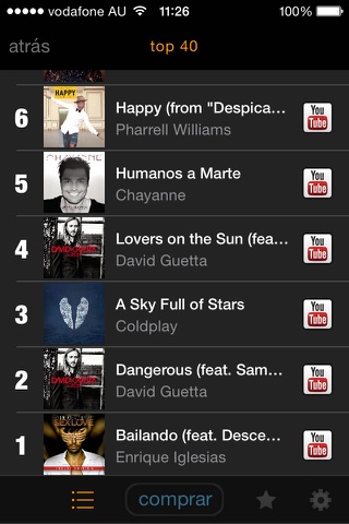 my9 Top 40 : CL listas musicales screenshot 3