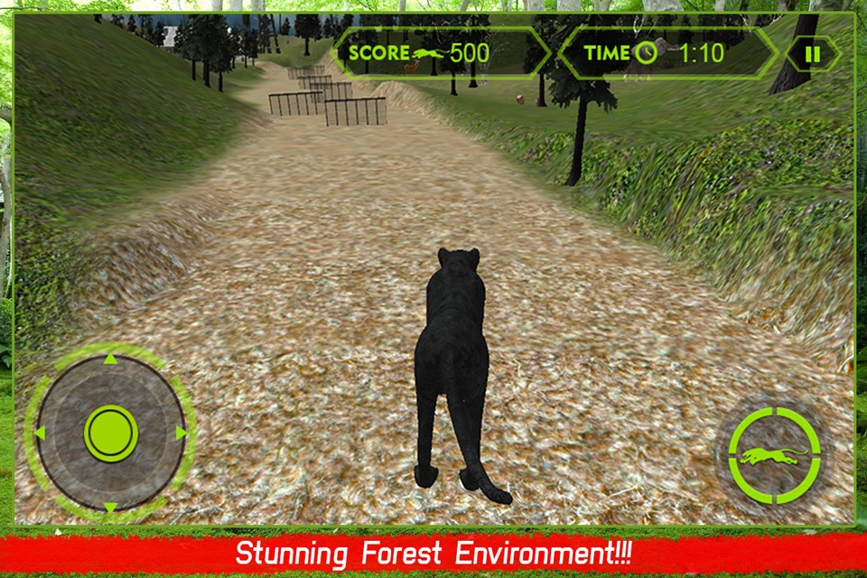 Wild Black Panther Attack Simulator 3D – Hunt the Zebra, Deer & Other Animal in Wildlife Safari screenshot 4