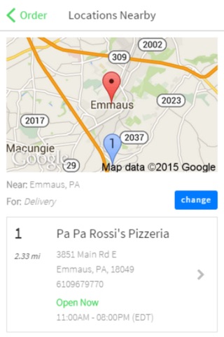 Pa Pa Rossi's Pizzeria screenshot 2