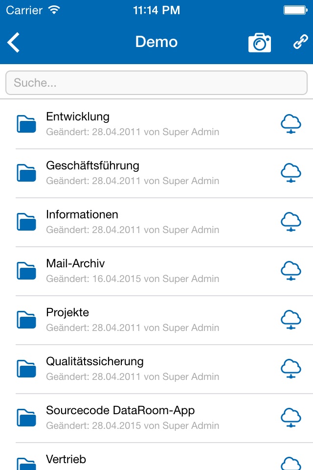 agorum core mobile client screenshot 2