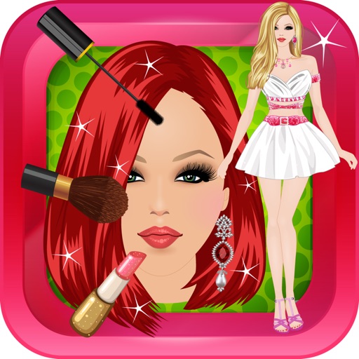 Girls Party Dress Up and Make Up Game Icon