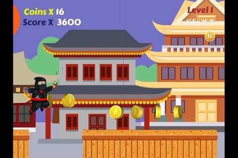 Ninja Runner 2D screenshot 2