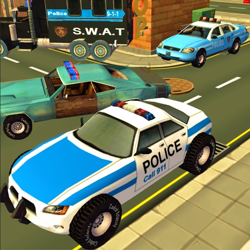 Police Car Race & Chase Adventure Sim 3D Icon