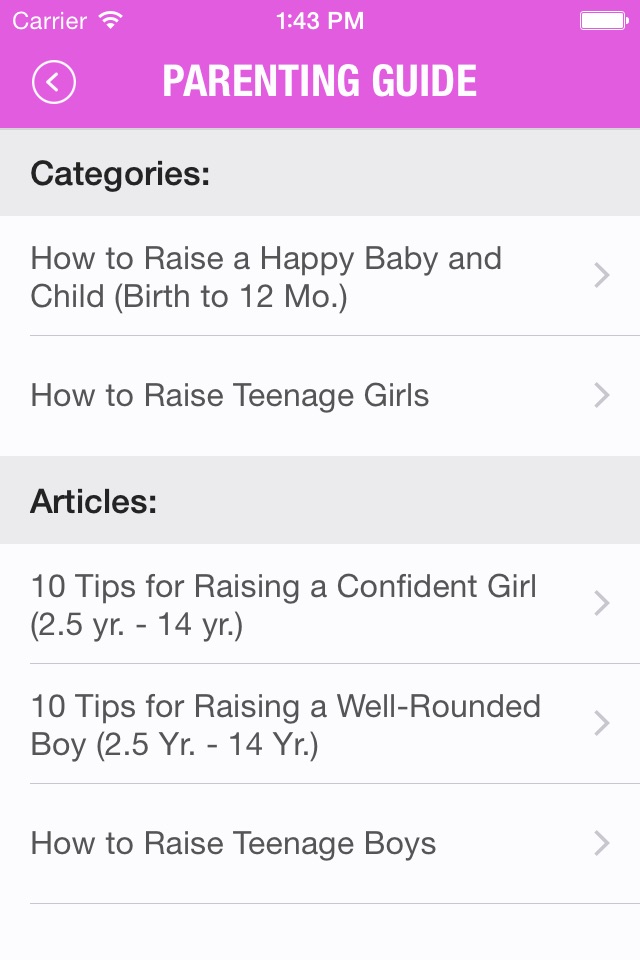 Parenting Guide - Learn How to Raise a Good Child! screenshot 2