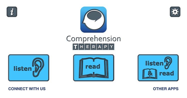 Comprehension Therapy – listening and reading for speech therapy