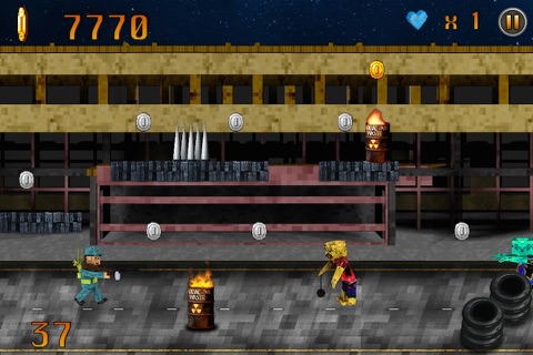 Pixel Block Zombie Survival City Voxel War PRO screenshot 2