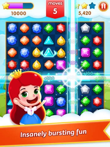 Jewel Splash Kingdom - Diamond Crush Blitz game screenshot 3