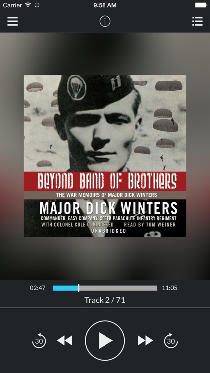 Beyond Band of Brothers: The War Memoirs of Major Dick Winters (by Major Dick Winters and Colonel Cole C. Kingseed) (UNABRIDGED AUDIOBOOK)