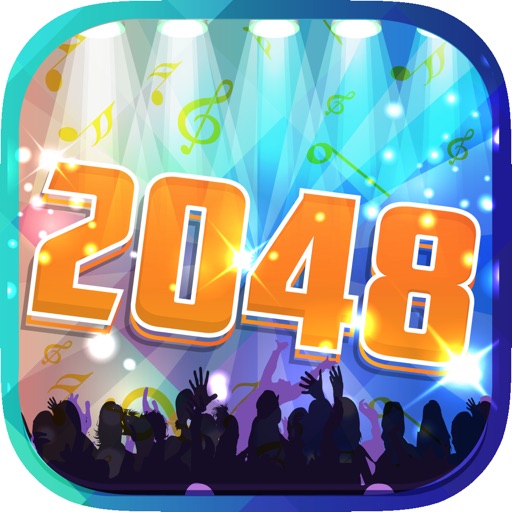 2048 For Music Festival Paradise  : " Happy Sing a Song Popular Puzzle Edition "