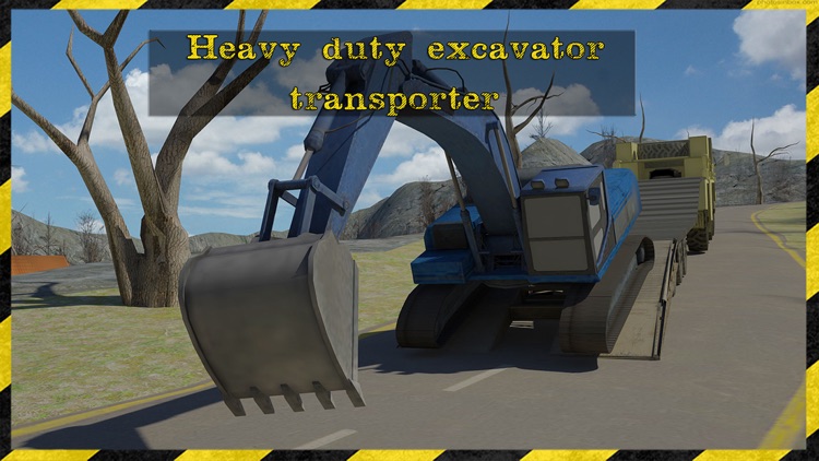 Excavator Transporter Rescue 3D Simulator- Be ready to rescue cars in this extreme high powered excavator transporter game screenshot-4