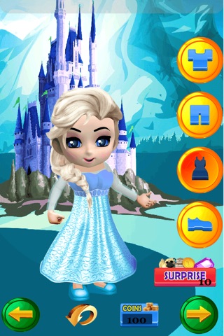 Dress Up and Make My Own Little Snow Princess Game Advert Free For Girls screenshot 4