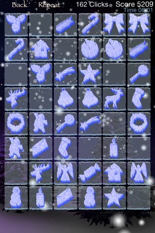 Christmas cards matching game HD screenshot 4