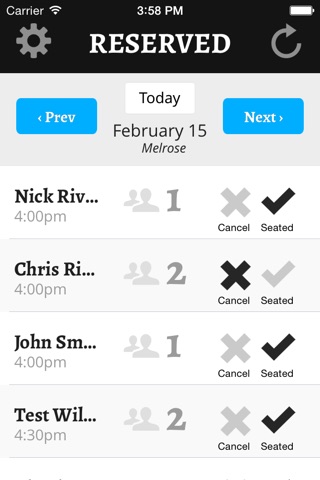 Reserved - Table management for restaurant managers, owners and hosts. screenshot 2