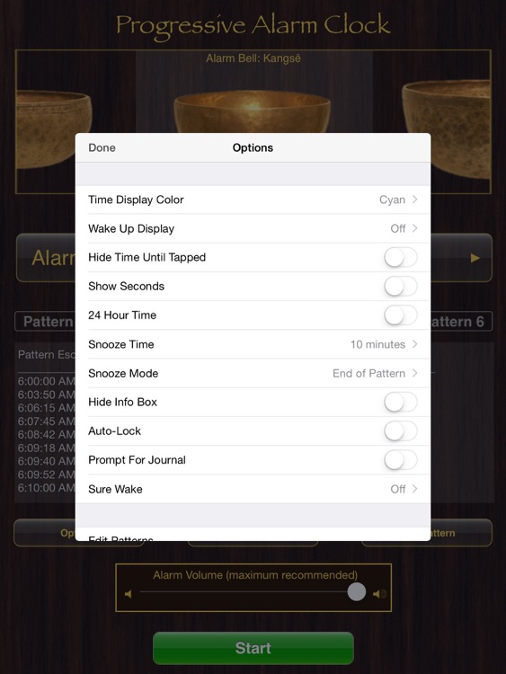 Progressive Alarm Clock for iPad