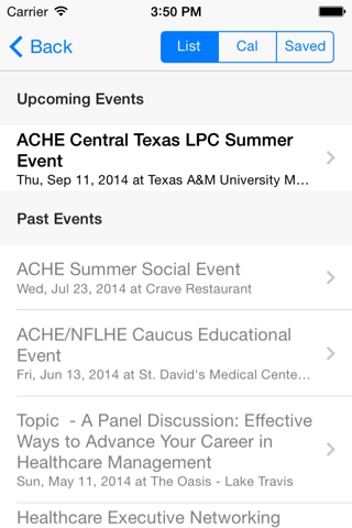 American College of Healthcare Executives -- Central Texas Chapter screenshot 3