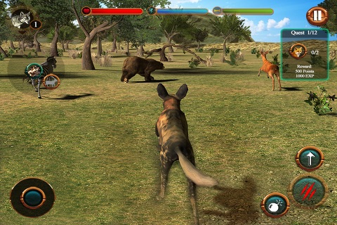 Wild Dog Simulator 3D screenshot 2