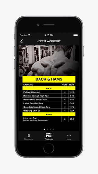 Like A Pro Bodybuilder FREE - Bodybuilding app & workout plans by IFBB Pro Jeff Longのおすすめ画像1