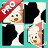 Play with Farm Animals Cartoon Memo Game for toddlers and preschoolers