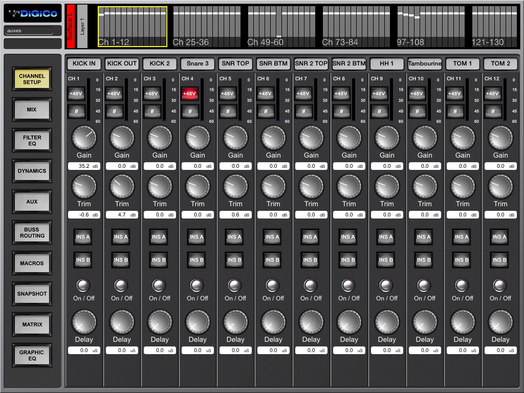 DiGiCo SD screenshot 2