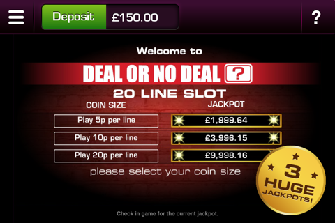 Deal or No Deal Jackpot Slot screenshot 2