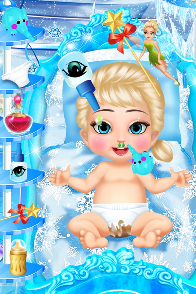 Mommy Queen's Newborn Ice Baby - Infant Child & Birth Care Games screenshot 3