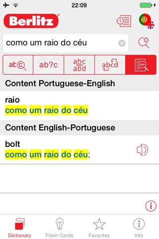 Portuguese - English Berlitz Basic Dictionary screenshot 2