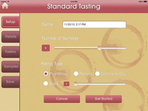 Winemaker Notes screenshot 2